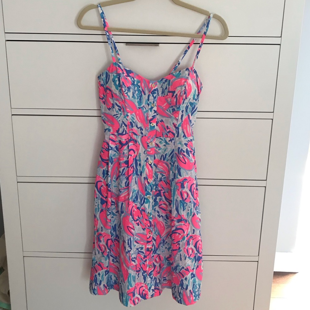 NWT Lilly Pulitzer Easton Dress Cracked Up Print